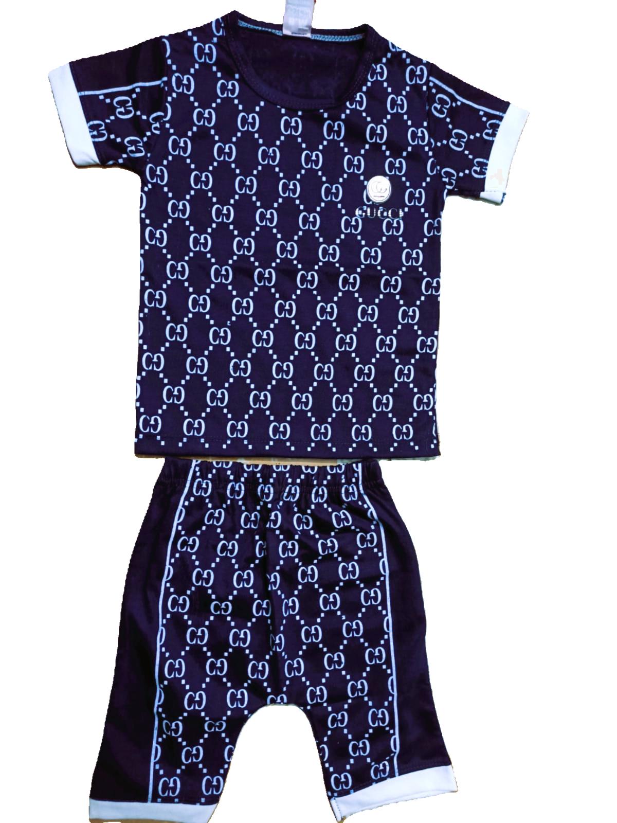Designer Printed Short Set For Boys - Premium Summer Wear