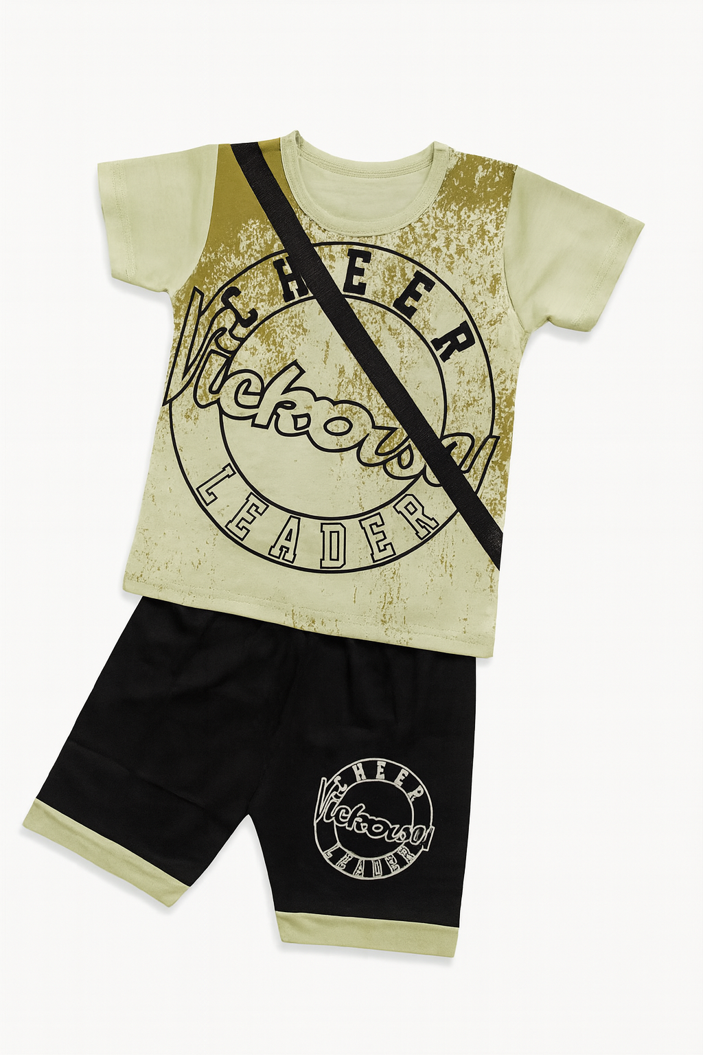 Boys Cheer Leader Outfit – Green & Black