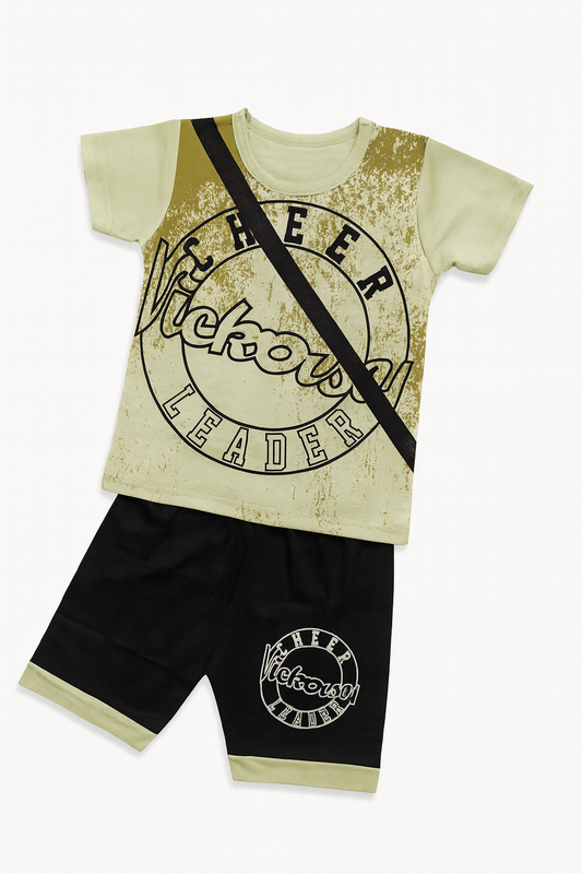 Boys Cheer Leader Outfit – Green & Black