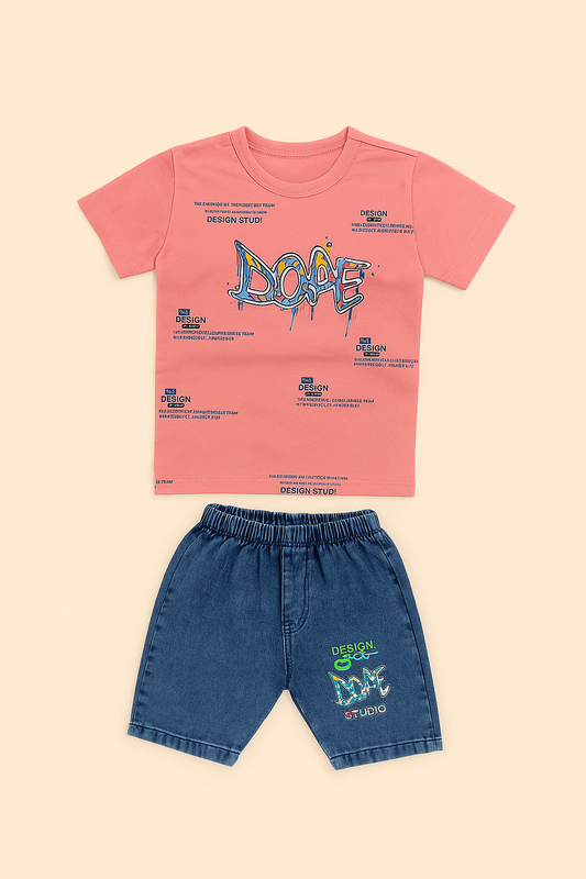Graffiti Style Dope Print Set - Summer Cool Look