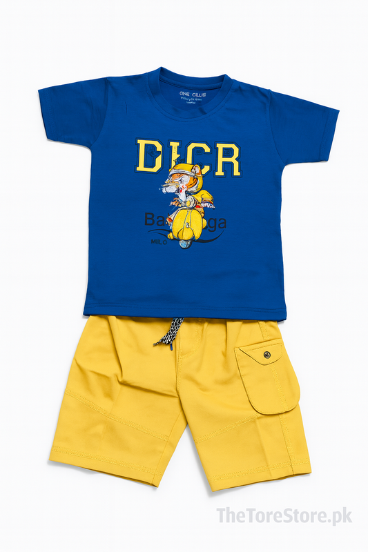 Boys Rider Outfit – Blue & Yellow