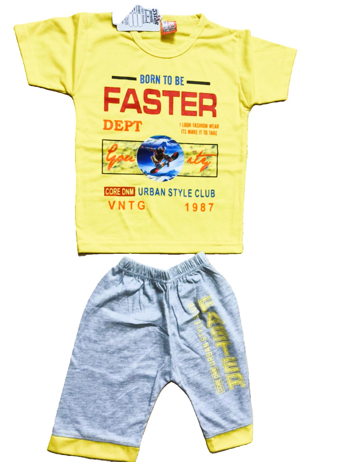 Born To Be Faster - Trendy Boy’s Summer Set