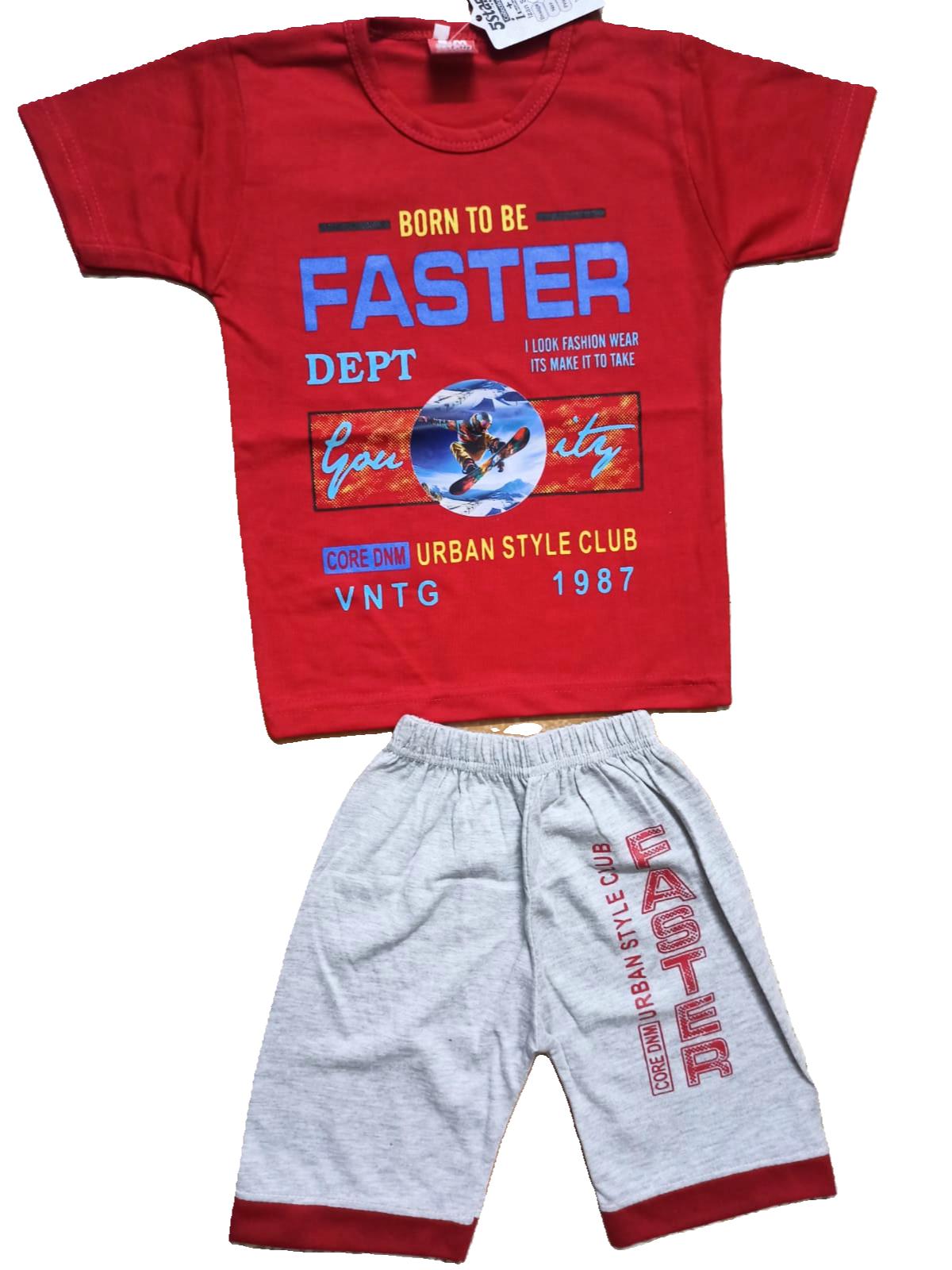 Born To Be Faster - Trendy Boy’s Summer Set