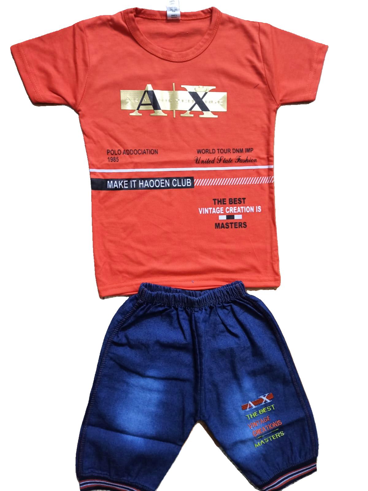 AX-Inspired Stylish RED Summer Set for Boys