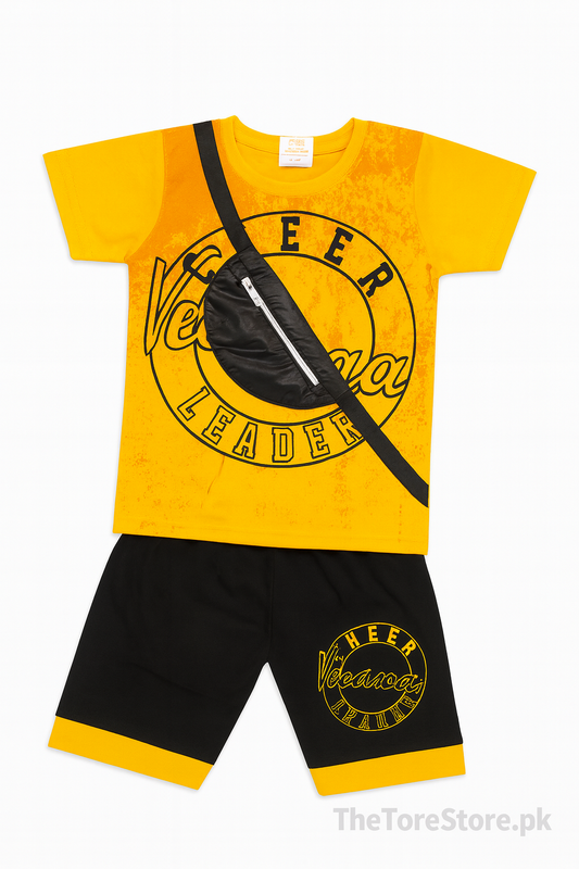 Boys Cheer Leader Outfit – Yellow & Black